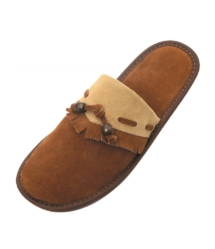 879 Mule-Frange-Minktex-Perle-Billes-Sem-Dble